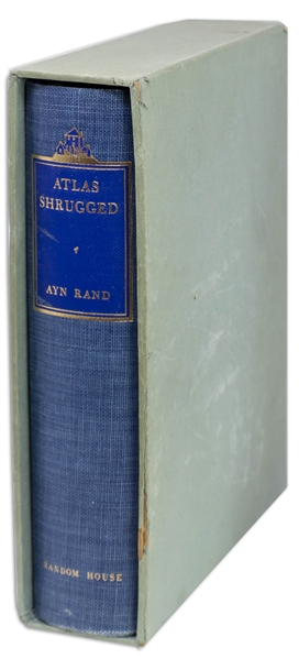 Ayn Rand Signed ''Atlas Shrugged'' -- Number 1,780 in a Special 10th Anniversary Edition Limited to 2,000, With Rare Slipcase